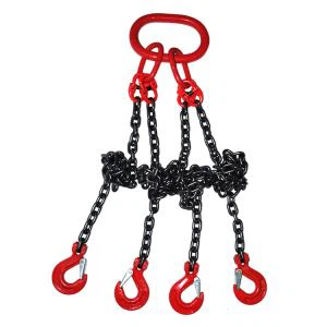 Cadena de grúa gargantilla roja 3ton G80