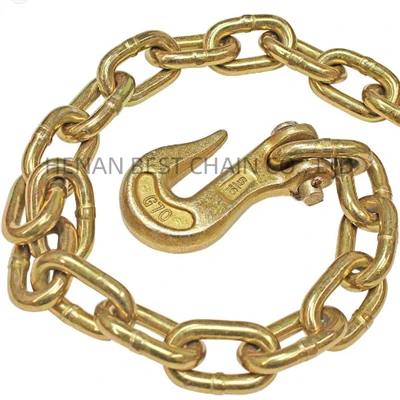 Cadena de elevación de enlace de carpeta de transporte galvanizada G70 de acero de gran cantidad