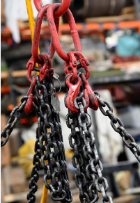 Eslinga de cadena de elevación de acero de aleación con gancho deslizante y conjunto de enlace Mater